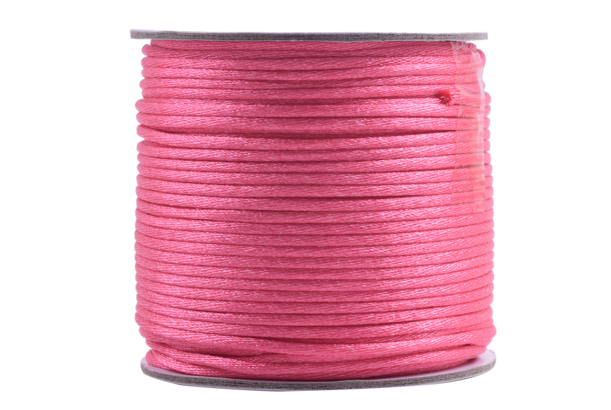 Light Pink 1mm Satin Nylon Cord | Hackberry Creek