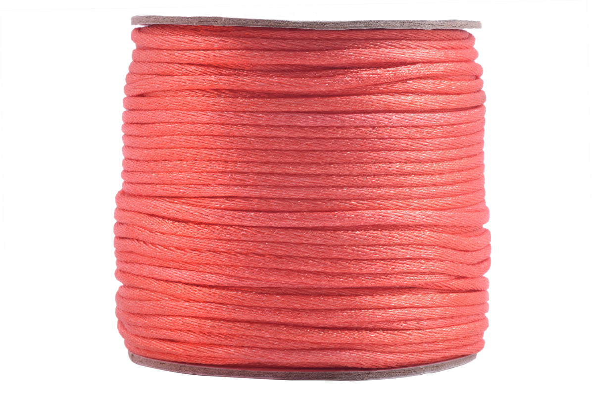 2mm Nylon Satin Silk Cords 6 Color Rat Tail Cord Rattail Silk