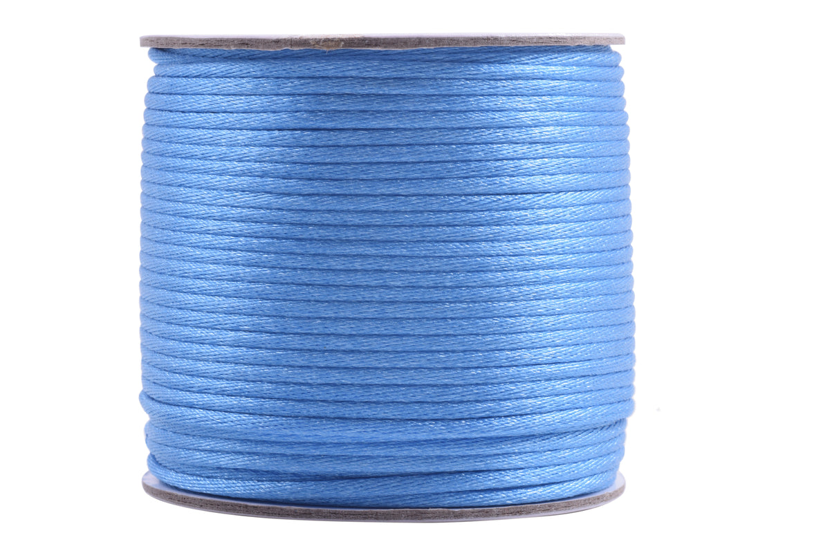 KONMAY Various Sizes and Colors of Nylon Satin Silk Beading Cord, Rattail  Cord, Macrame Beading Beading