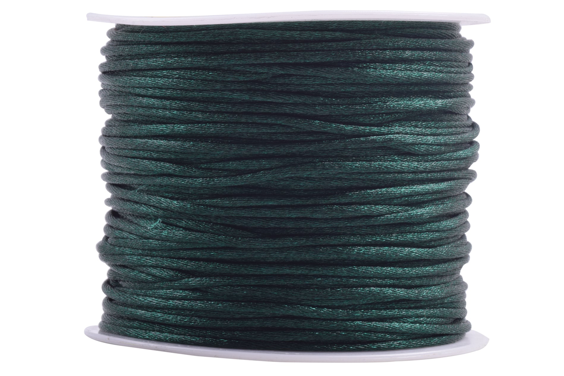 Trimplace Emerald Green Satin Cord Rattail Chinese Knot 2mm
